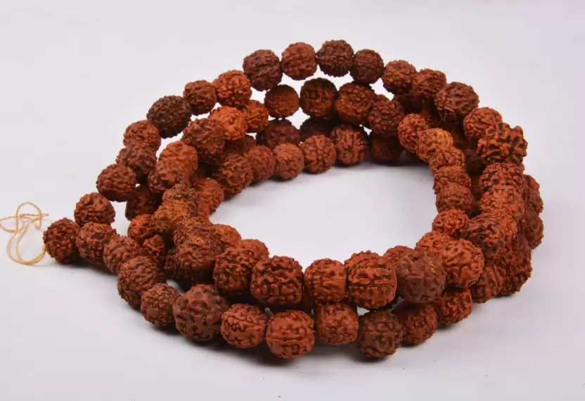 Rudraksha Mala (108+1 Beads, Bead Size: 12 mm each)